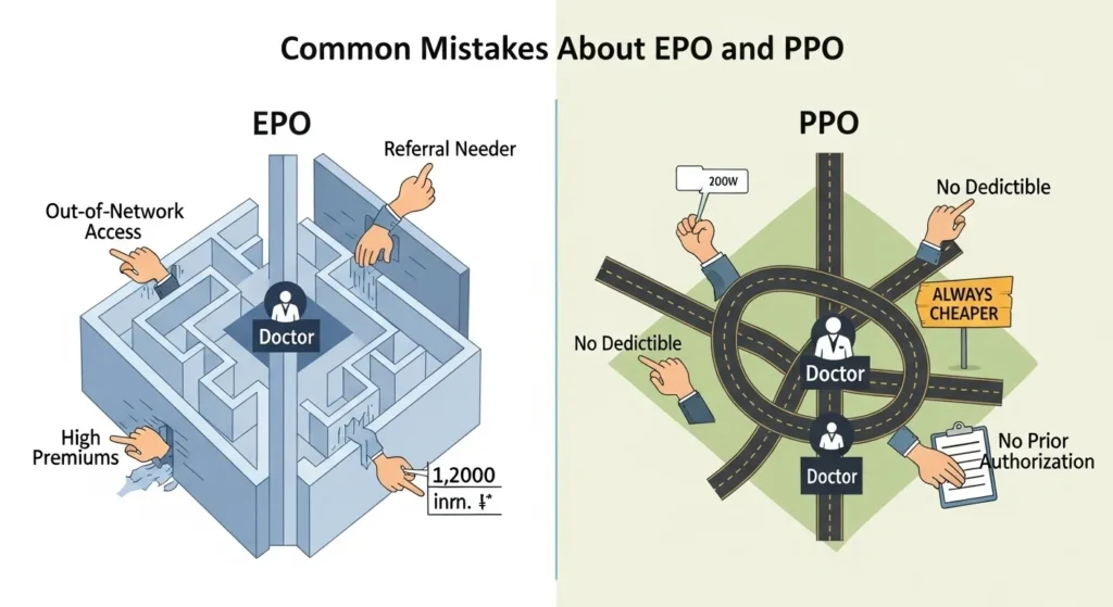 Common Mistakes About EPO and PPO