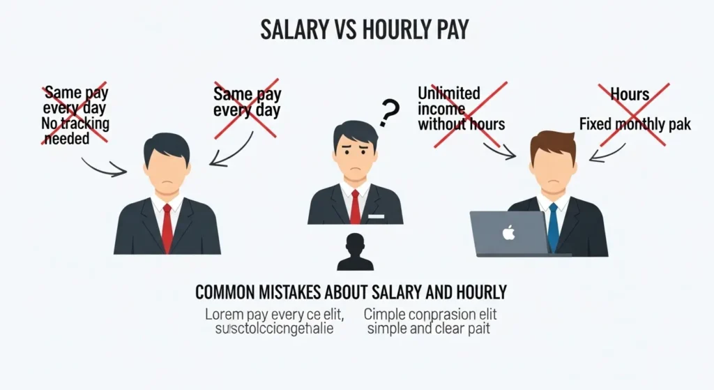 Common Mistakes About Salary and Hourly