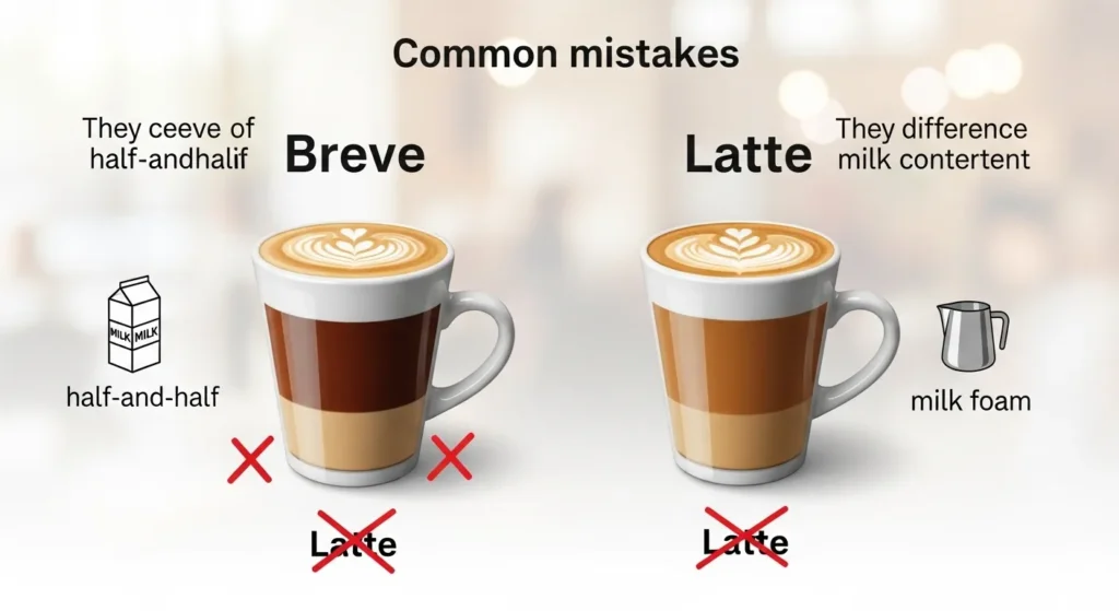 Common Mistakes with Breve and Latte