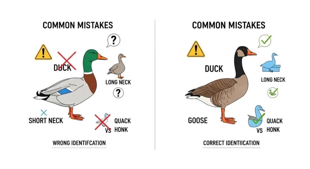Common Mistakes with Duck and Goose