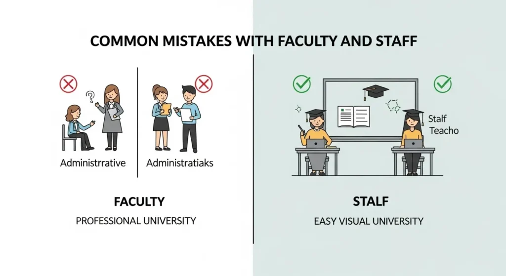 Common Mistakes with Faculty and Staff