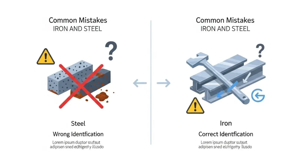 Common Mistakes with Iron and Steel