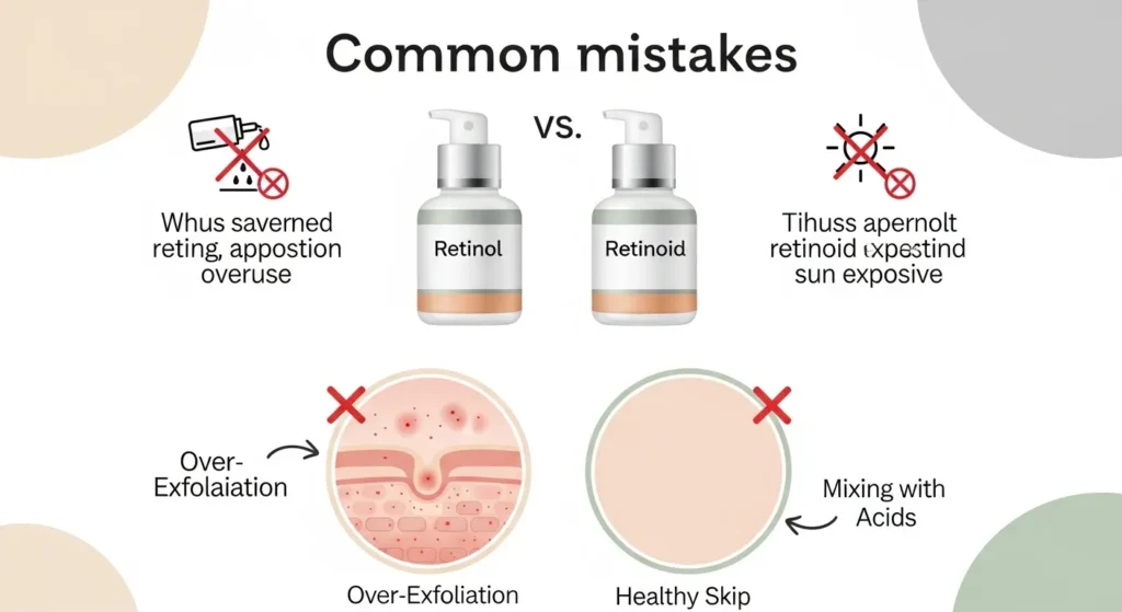 Common Mistakes with Retinol and Retinoid