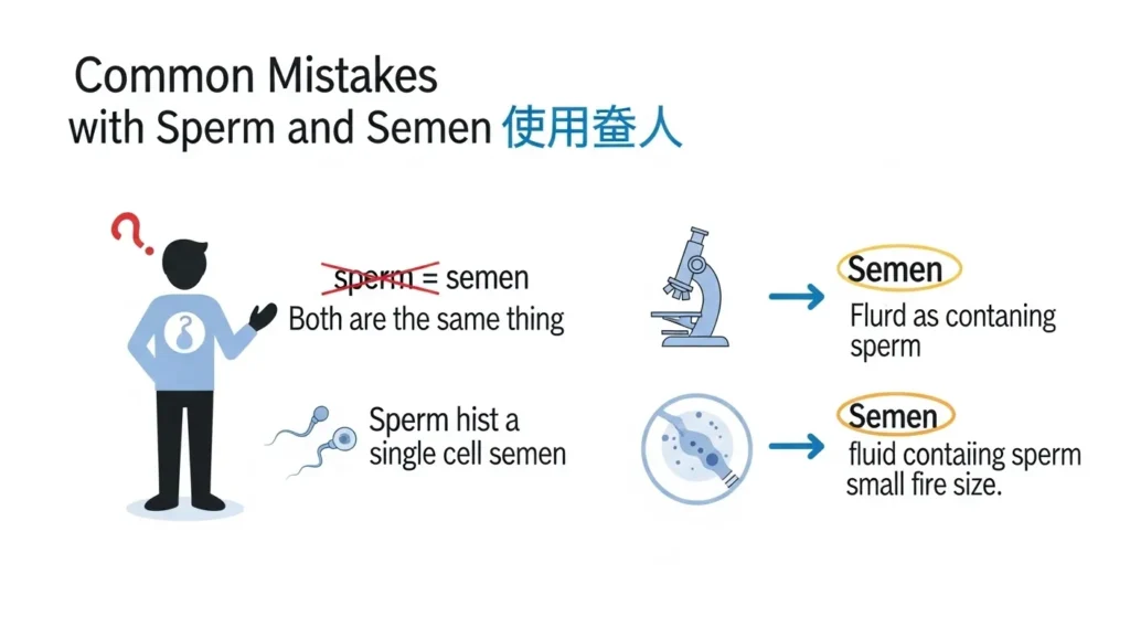 Common Mistakes with Sperm and Semen