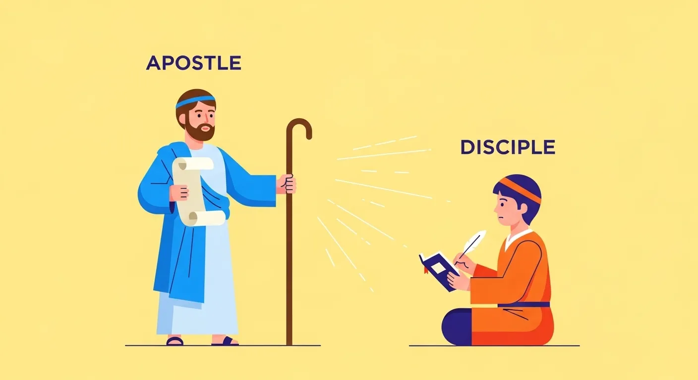 difference between apostle and disciple