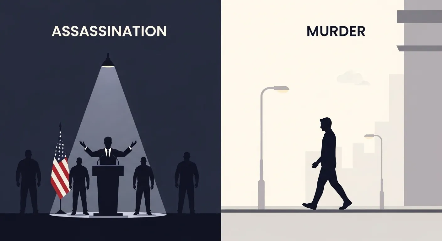 difference between assassination and murder