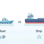 difference between boat and ship