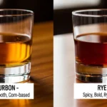difference between bourbon and rye