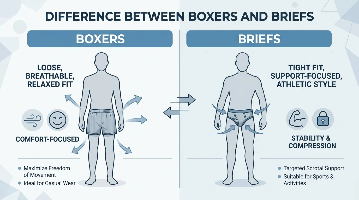 Difference Between Boxers and Briefs