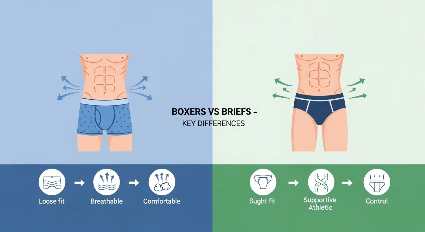 difference between boxers and briefs
