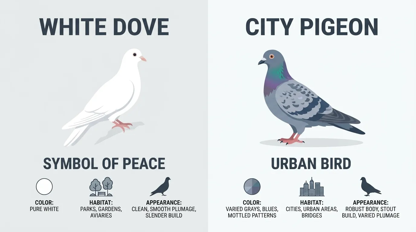 difference between Dove and Pigeon