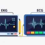difference between ekg and ecg