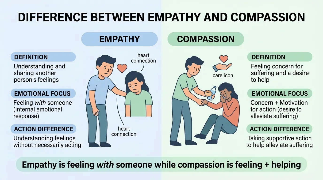 Difference Between Empathy and Compassion