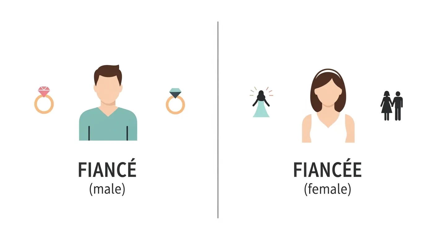 difference between fiance and fiancee