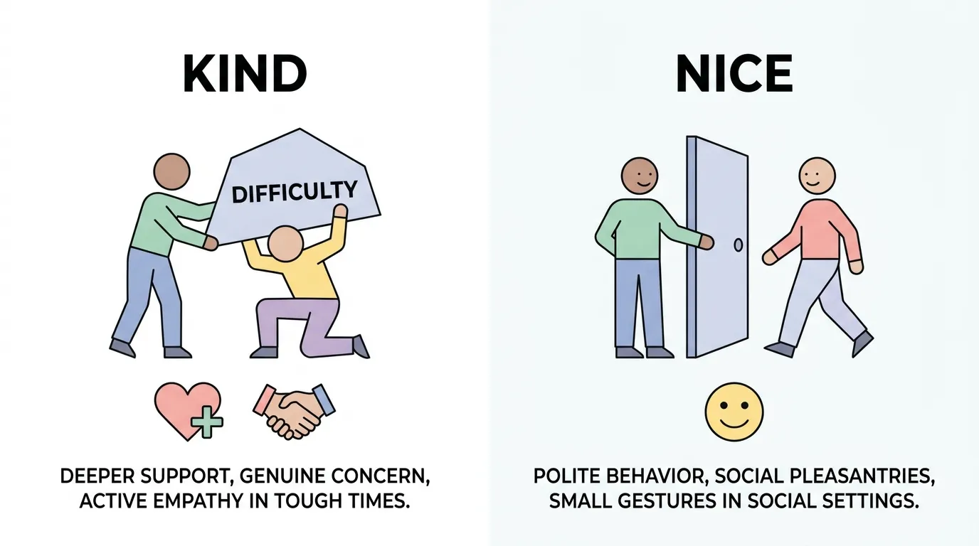 Difference Between Kind and Nice