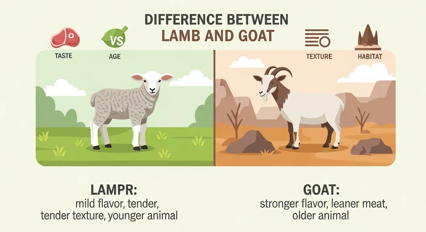 difference between lamb and goat