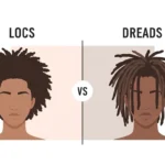 difference between locs and dreads