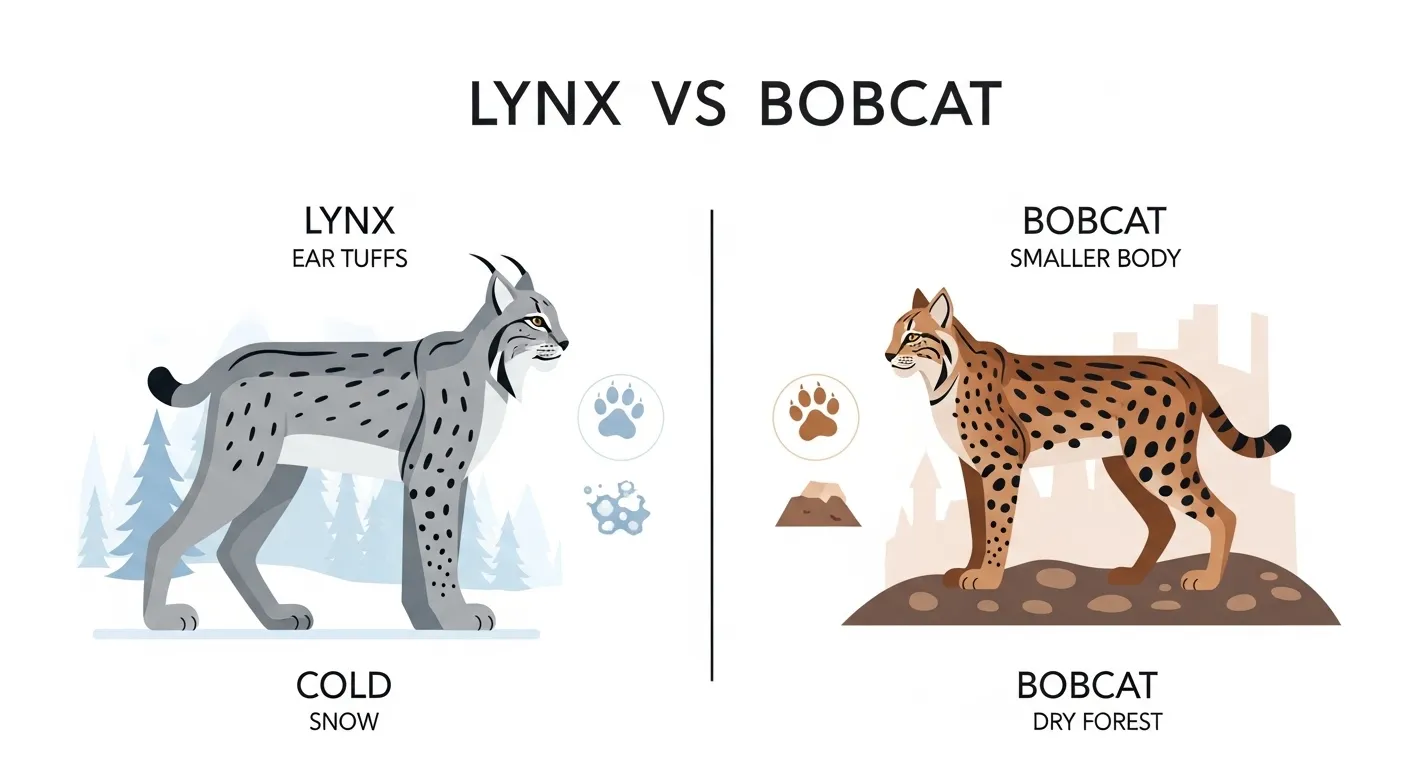 difference between lynx and bobcat