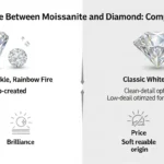 difference between moissanite and diamond