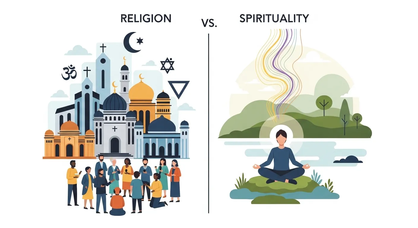 difference between religion and spirituality