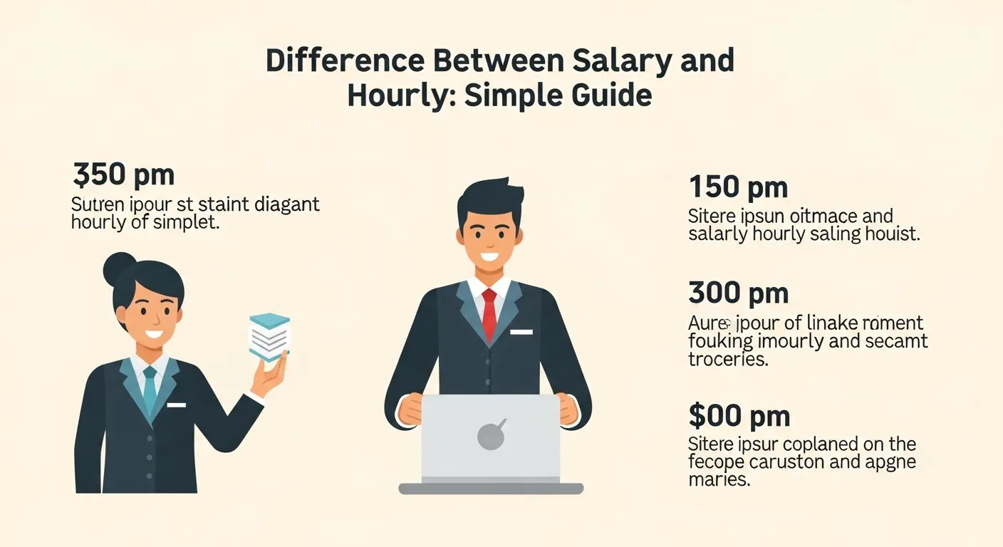 difference between salary and hourly