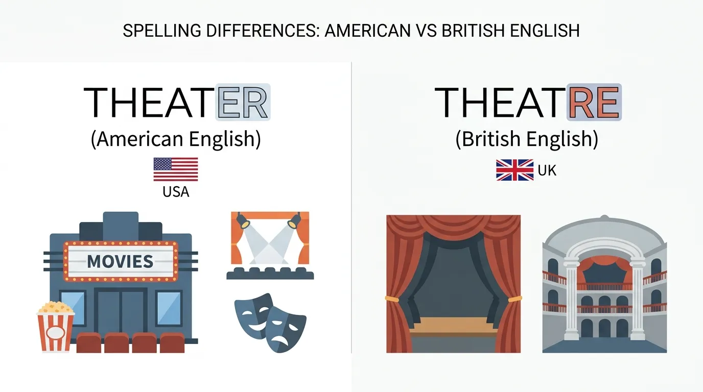 Difference between theater and theatre