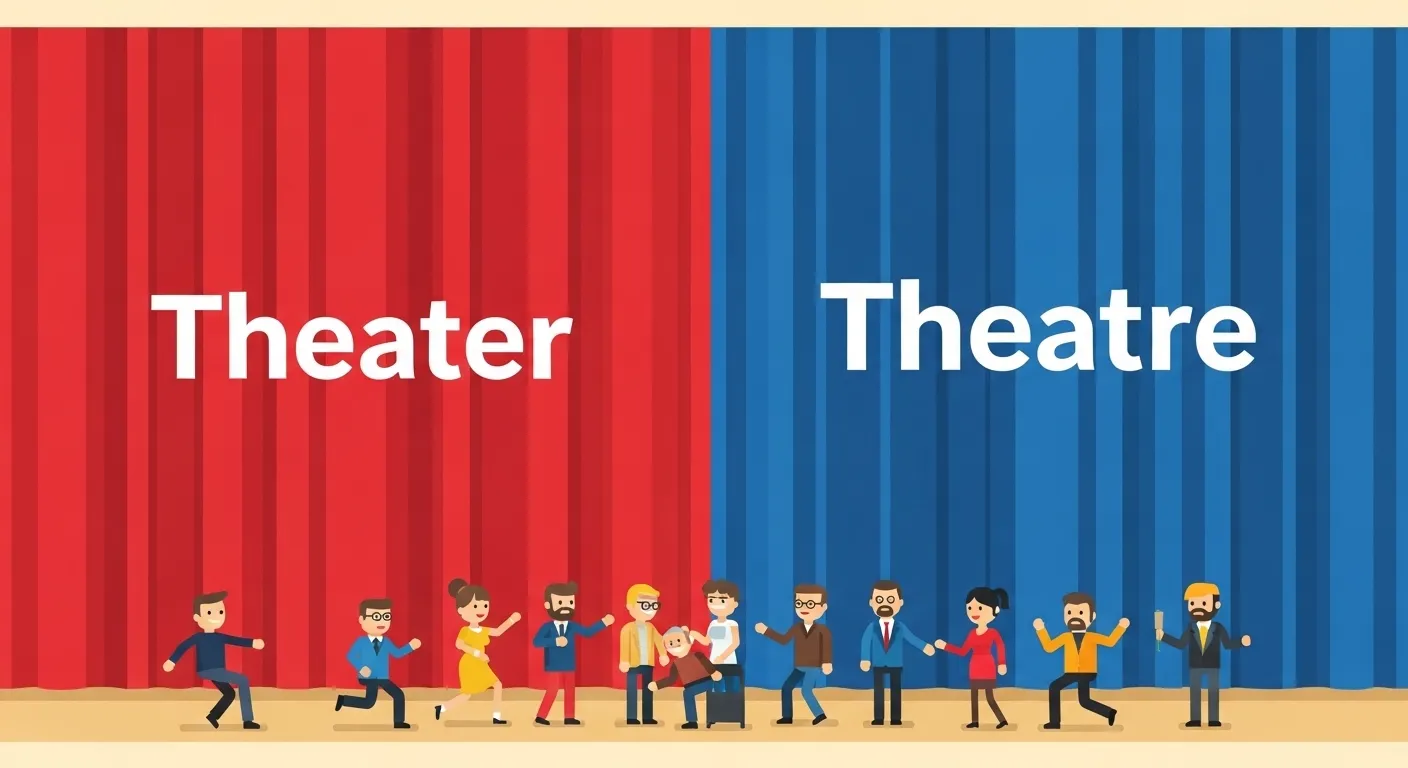 difference between theater and theatre