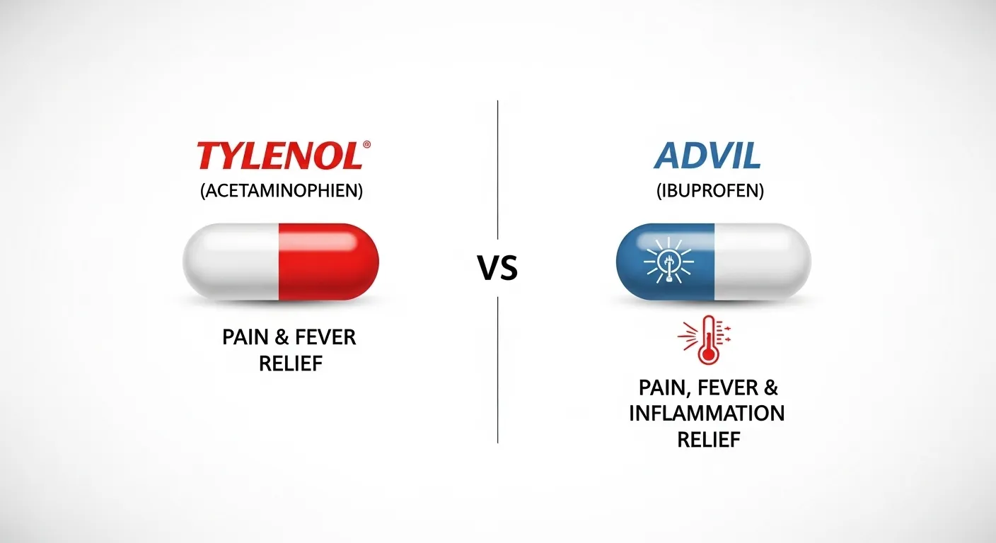difference between tylenol and advil