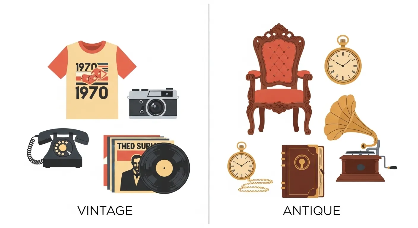 difference between vintage and antique
