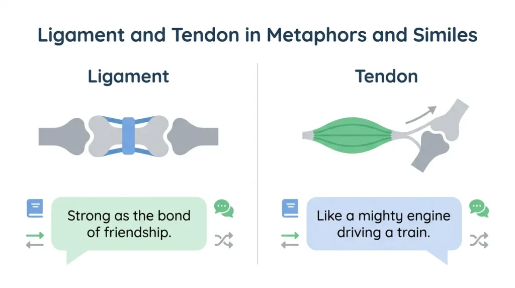 How Ligament and Tendon Are Used in Metaphors and Similes