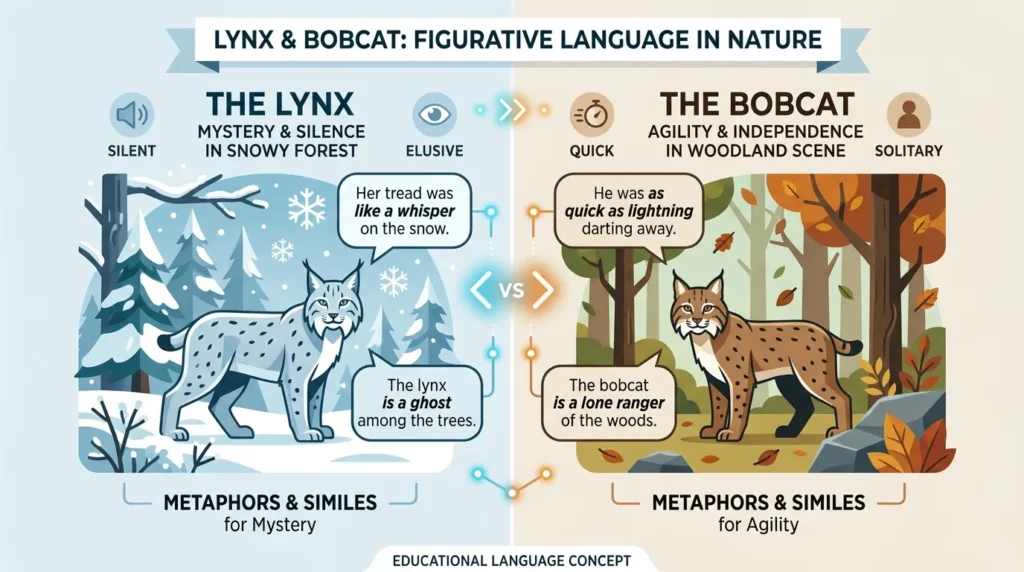 How Lynx and Bobcat Are Used in Metaphors and Similes