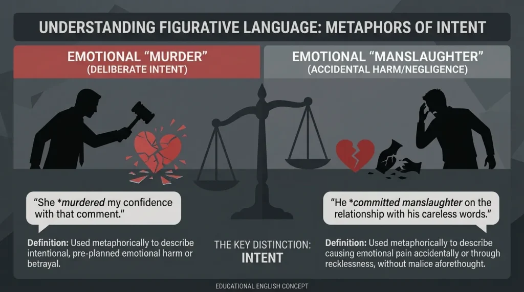 How Manslaughter and Murder Are Used in Metaphors and Similes