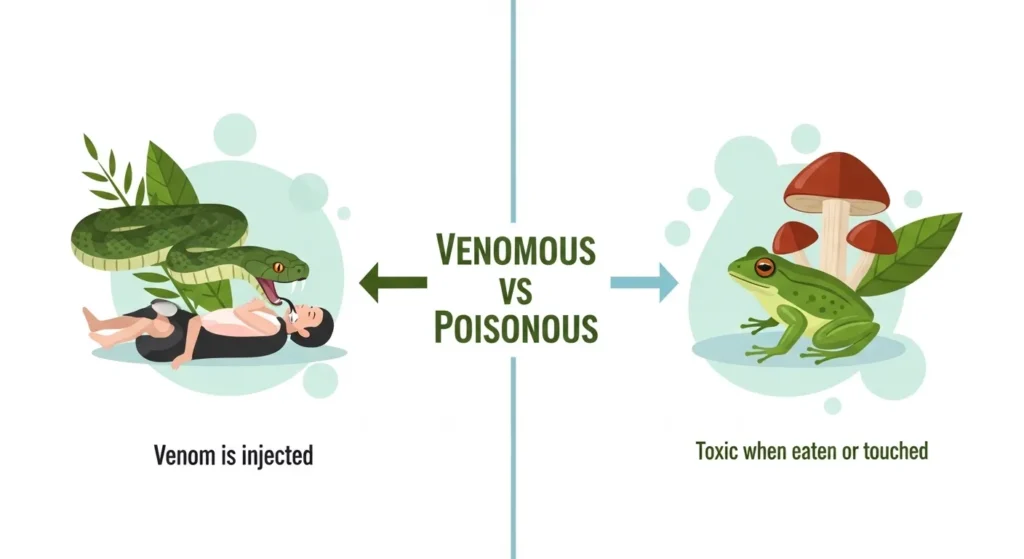 Key Differences Explained Between Venomous and Poisonous