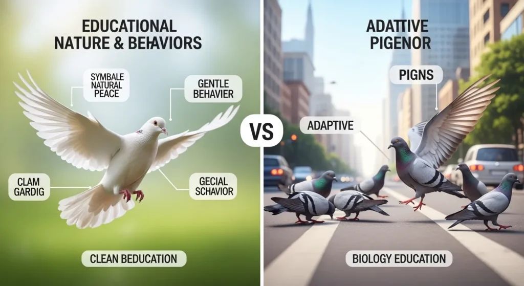 Nature and Behaviour of Dove and Pigeon