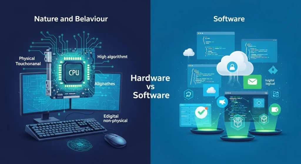 Nature and Behaviour of Hardware and Software