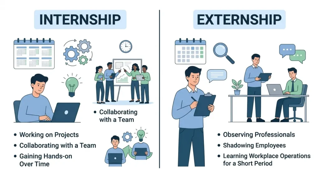 Nature and Behaviour of Internship and Externship