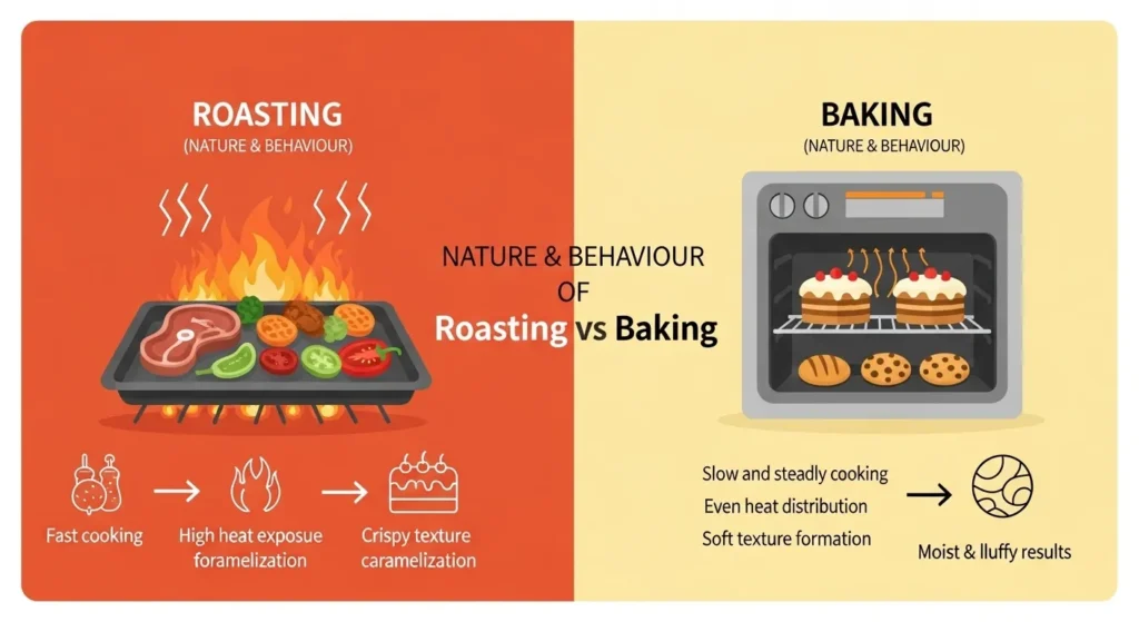 Nature and Behaviour of Roasting and Baking