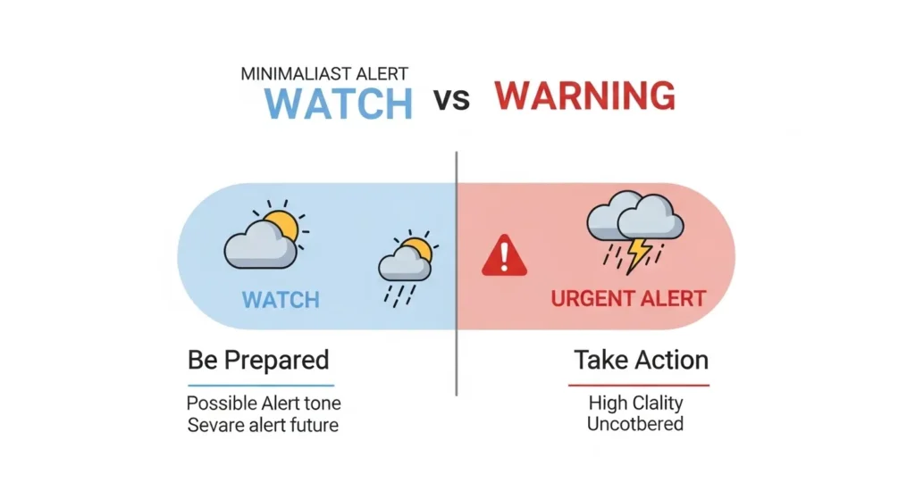Nature and Behaviour of Warning and Watch