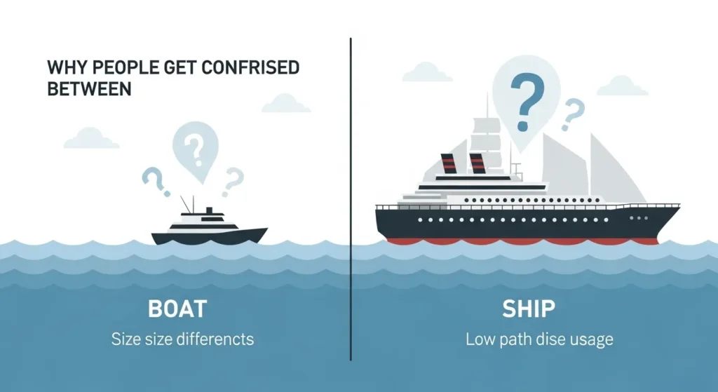 Why People Get Confused Between Boat and Ship