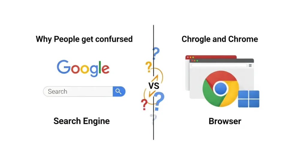 Why People Get Confused Between Google and Chrome