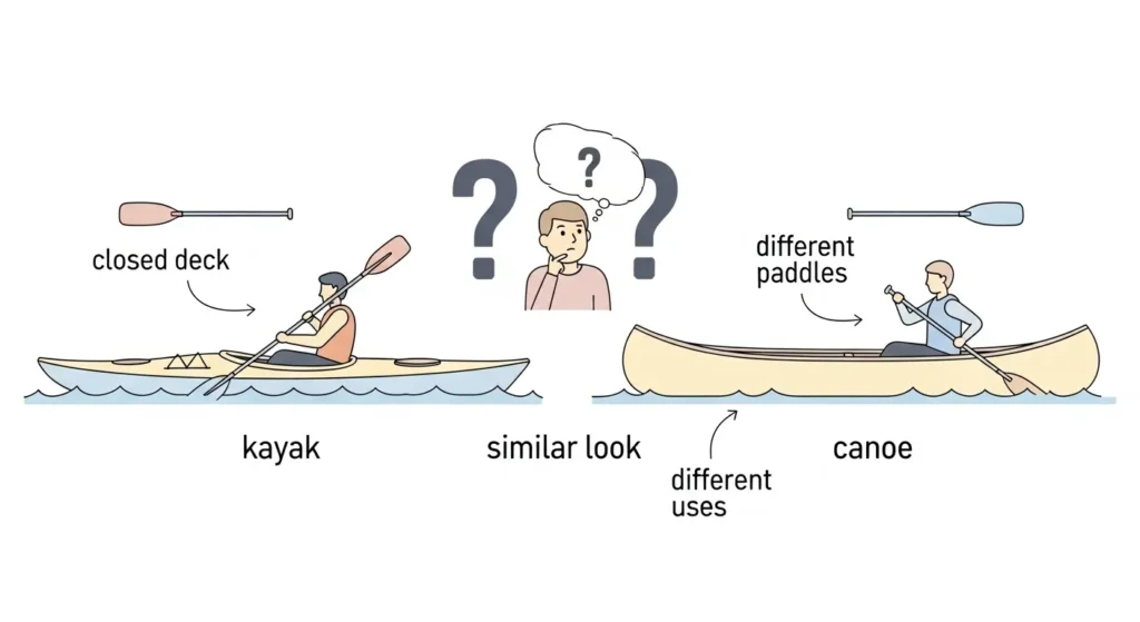 Why People Get Confused Between Kayak and Canoe
