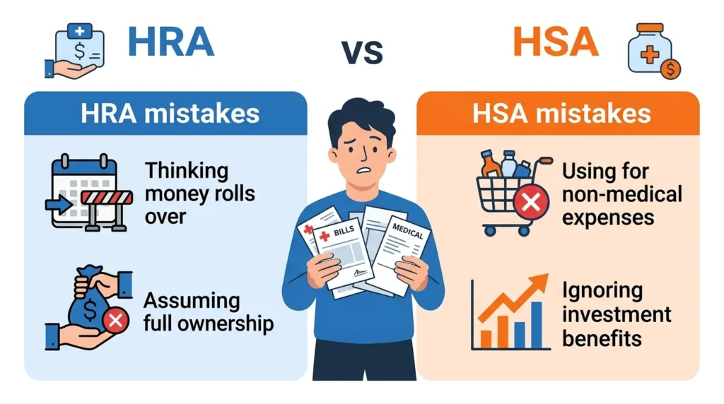 Common Mistakes About HRA and HSA