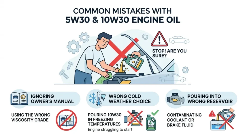 Common Mistakes with 5W30 and 10W30