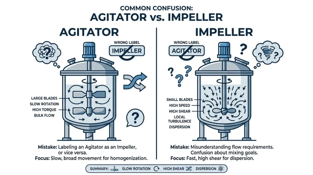 Common Mistakes With Agitator and Impeller