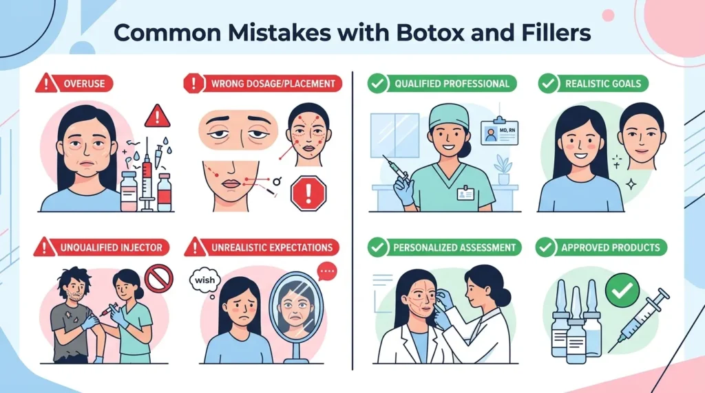 Common Mistakes with Botox and Fillers