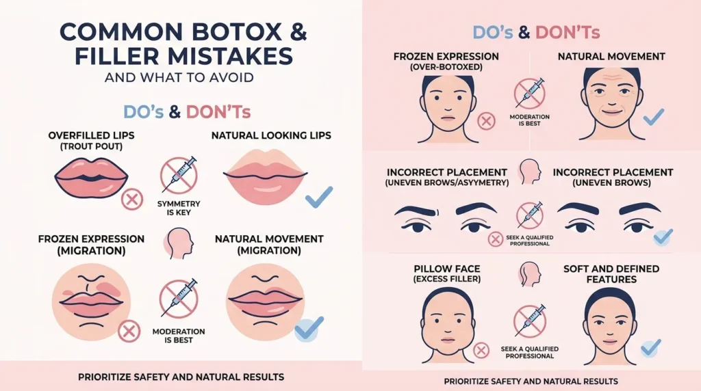 Common Mistakes with Botox and Fillers