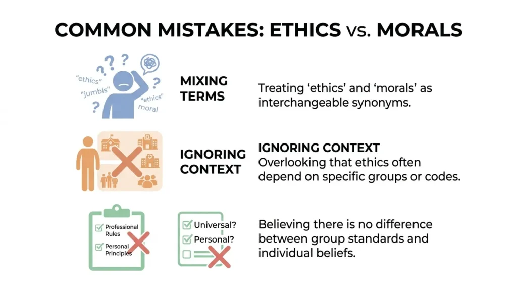 Common Mistakes with Ethics and Morals