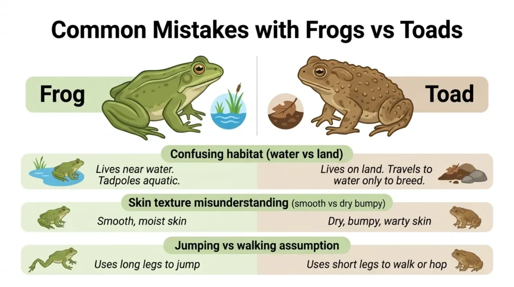 Common Mistakes with Frogs and Toads