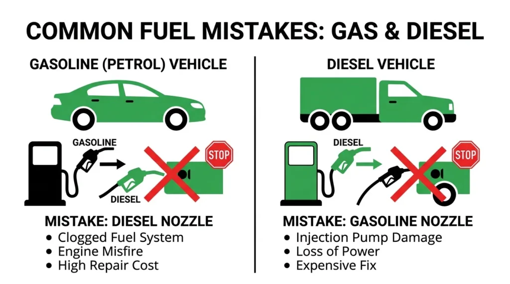 Common Mistakes With Gas and Diesel