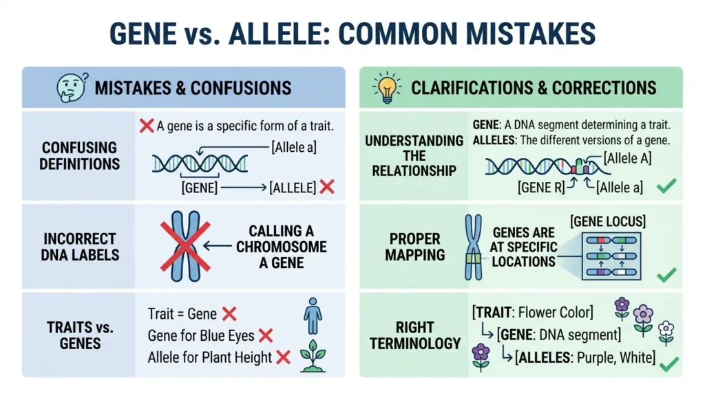 Common Mistakes with Gene and Allele
